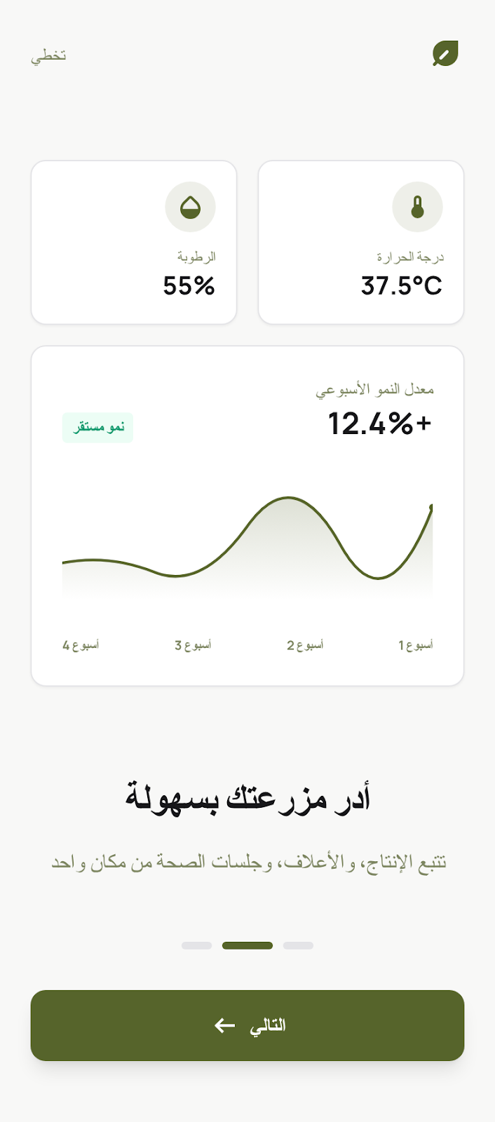 التعريف بالتطبيق - الشاشة 2